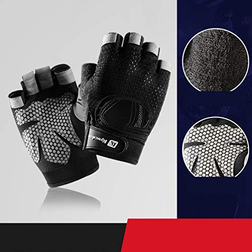 CLISPEED Luvas de ciclismo masculinas para ciclismo de montanha com almofada de silicone para absorç