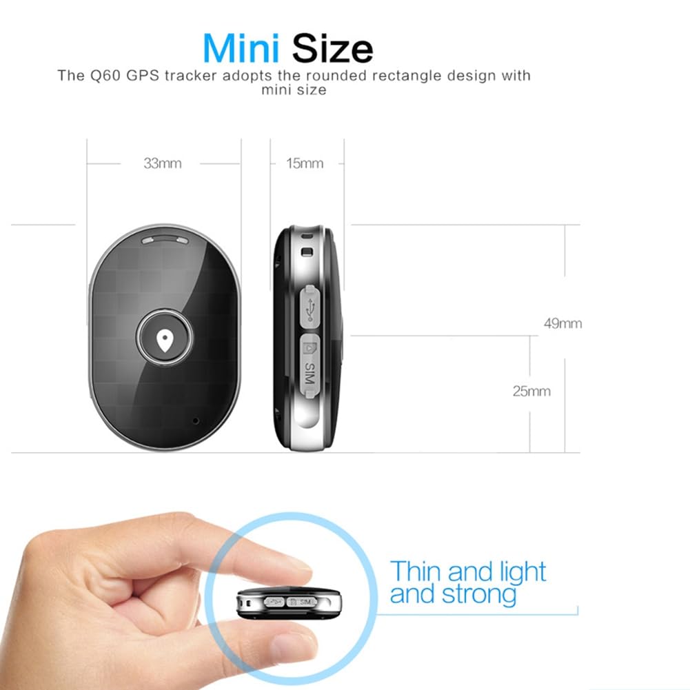 Localizador GPS Impermeable para Mascotas, Rastreador WiFi Impermeable para Mascotas, Mini Rastreador para Perros
