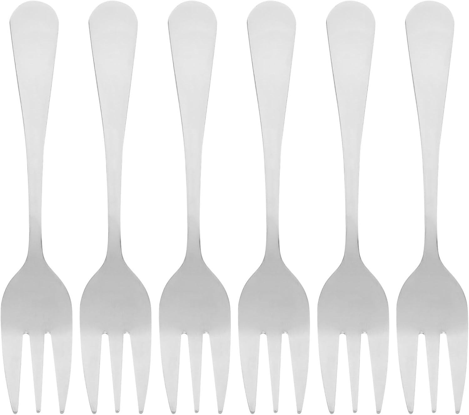Salad Forks 6pcs Stainless Steel Silver for Daily Dining