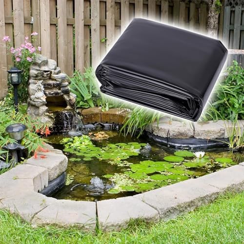 Bâche de bassin robuste noire évitez les fuites dans votre jardin d'eau