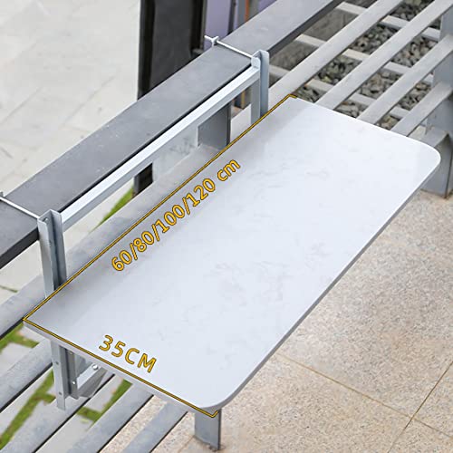 Table de bar pour balcon avec rambarde : la solution rabattable anti-encombrement