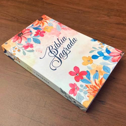 BÍBLIA SAGRADA FLORES | ARC | LETRA NORMAL | CAPA BROCHURA