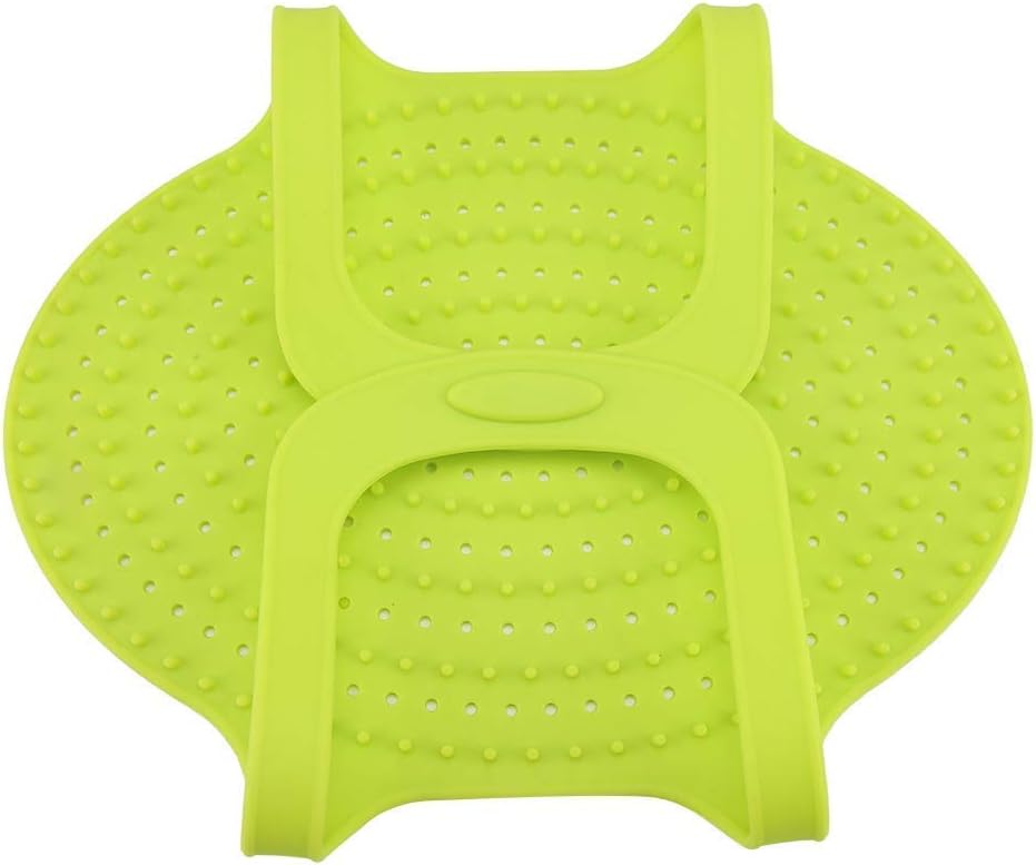 Turkey Lifter Food Grade Silicone Reusable Heat Non Stick Chicken Turkey Meat Lifter Mat Baking Pan Kitchen Tool(Green)