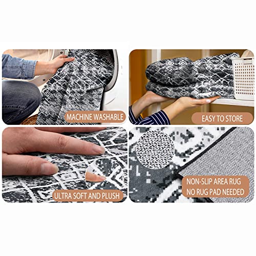 image for Leesentec Rugs 120x160cm Modern Non-Slip Soft Area Rugs for Living Roo