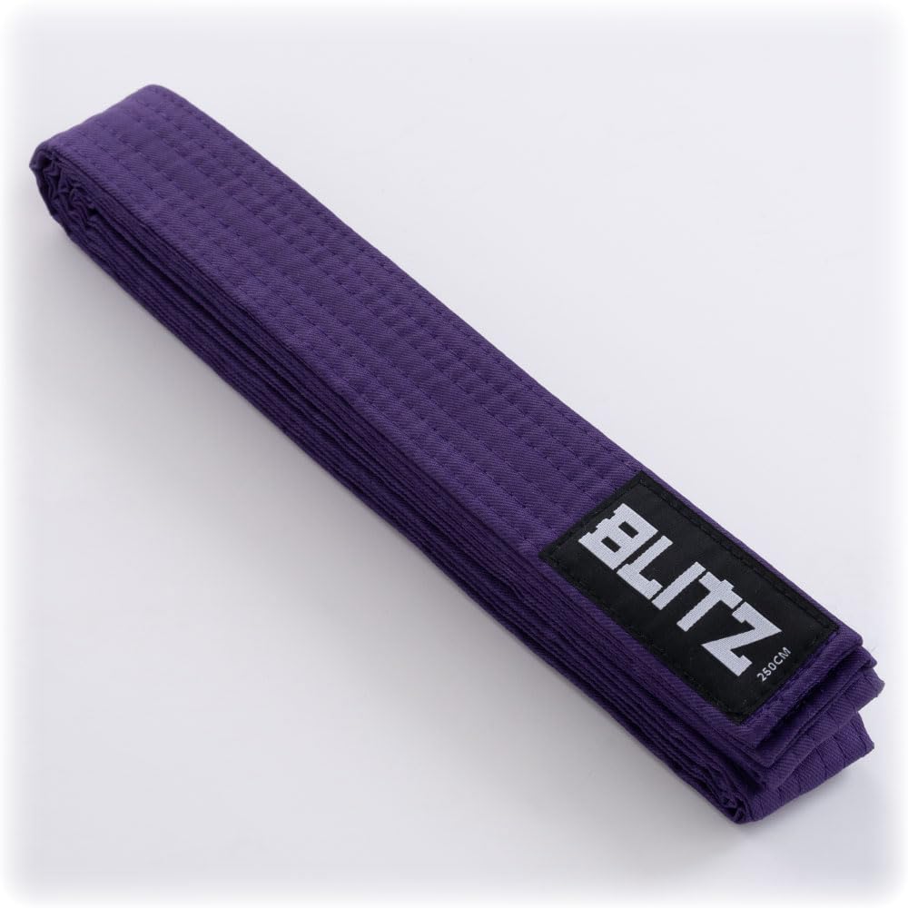 Blitz Plain Coloured Lightweight Belt - Purple - 280cm