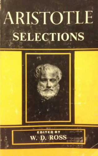 ARISTOTLE: SELECTIONS (The Modern Student's Lib... B000MCATWA Book Cover