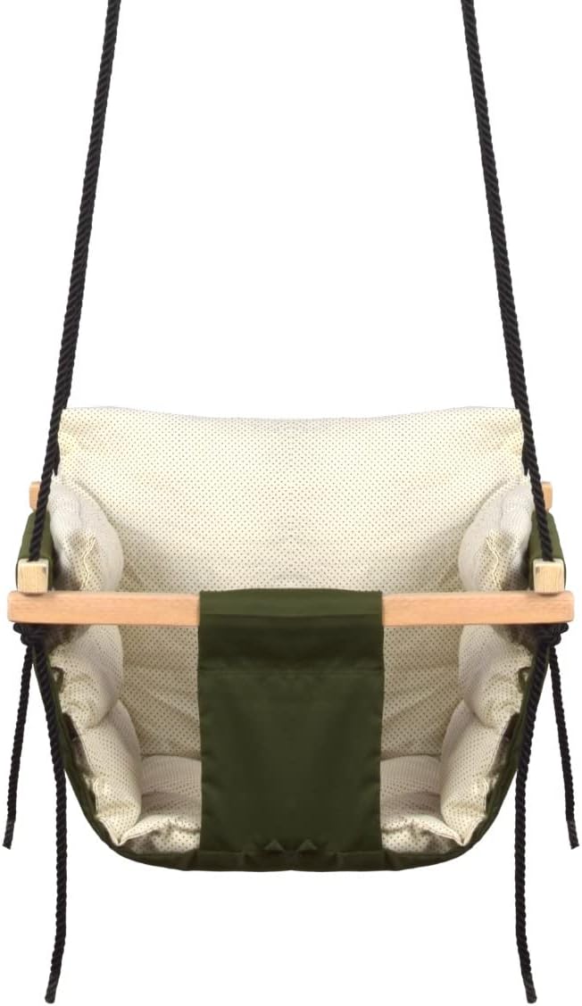 - Swing | Baby Swing Hanging Indoor Outdoor | Children's Swing | Jhula for Baby | Baby Garden Swing | Jhula | (6 Months to 3 Years) (Up to 25 kg) (MEDI Cream 1)