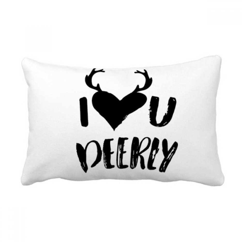 Coussin Lombaire Je t'aime Deerly le cadeau decoratif multicolor parfait pour le canape