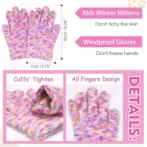 Kids Toddlers Winter Beanie Hats Gloves Neck Scarf Warm Knit Set Gifts for 0 6 12 Months 1 2 3 4-8 Year Old Baby Boys Girls3