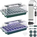 10 Best Seed Starter Trays With Grow Light: Ultimate Indoor Gardening Kit Guide Sondiko Seed Starter Tray with Grow Light, 80 Cells Seed...