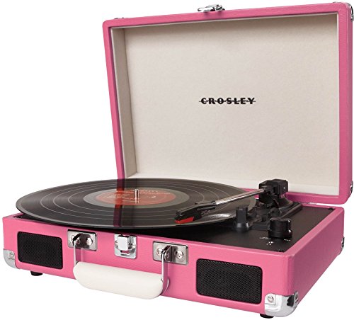 Crosley Cruiser Platine Vinyle Tourne Disque à Trois Vitesse 33/45/78 avec Haut-Parleur Intégré (Prise UK) – Rose - Les Beatles, Paul McCartney, John Lennon, RIngo Starr, George Harrison Crosley Cruiser Platine Vinyle Tourne Disque à Trois Vitesse 33/45/78 avec Haut-Parleur Intégré (Prise UK) - Rose – Image 3