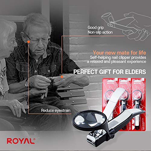 Made In Korea Royal Smart Nail Clipper With Multi-Features Smc-1 (Magnifier) #TOP1