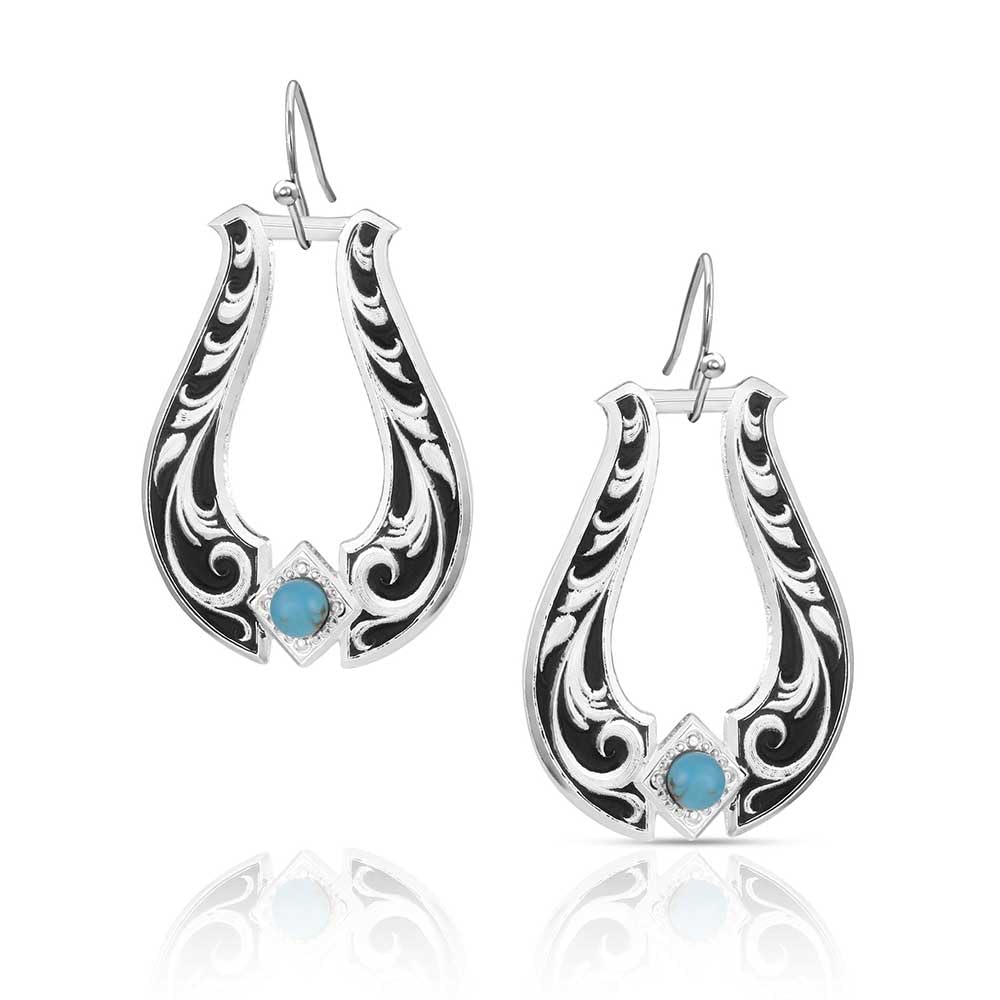 Montana Silversmiths Western Lifestyle Crafted Turquoise Drop/Dangle Earrings