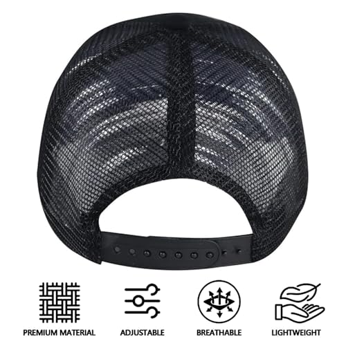 Image of Baseball Cap for Men,Hats Gifts for Men,Mesh Back Trucker Hats Suitable for Outdoor Fishing,Hunting,Hiking，Bigfoot,Deer