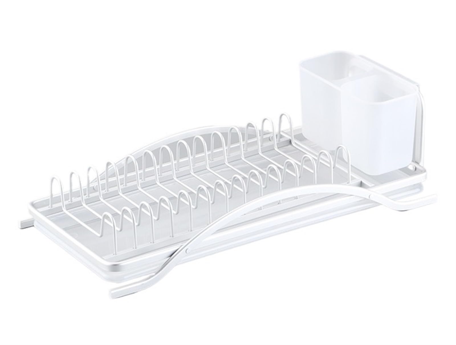 AVkgwrtb Dish Drying Rack, Dish Rack Drainer For Kitchen Counter Organizer Utensils Holder Multicolor(Clear)