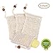 Produktbild Sparta's Store 4x Seifenbeutel,seifensäckchen sisal,Seifensäckchen Bio,Seifensack,seifensäckchen sisal,Sisal Seifenbeutel Natur,seifensack sisal,für Aufschäumen und Trocknen der Seife!