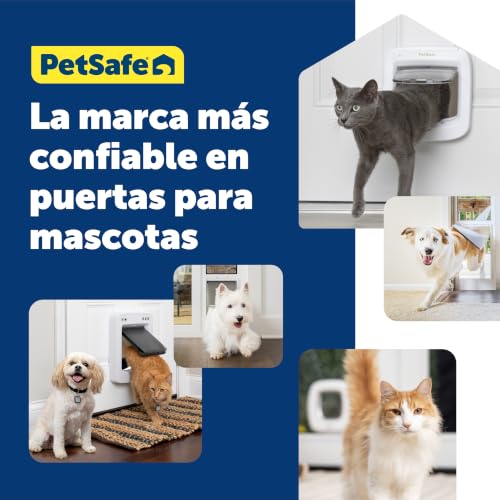 Miniatura 7 de Petsafe - Gatera Con Microchip, Puerta Para Gatos, Entrada Selectiva, Acceso Automático, 4 Posiciones De Cierre, Puerta Para Mascotas Con Microchip Por Rfid, Hasta 40 Mascotas Programadas