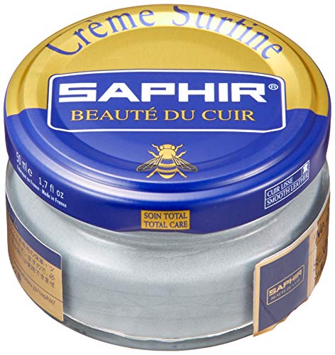 Saphir Creme Surfine Pommadier Shoe Polish 50ml - Silver (Metallic)