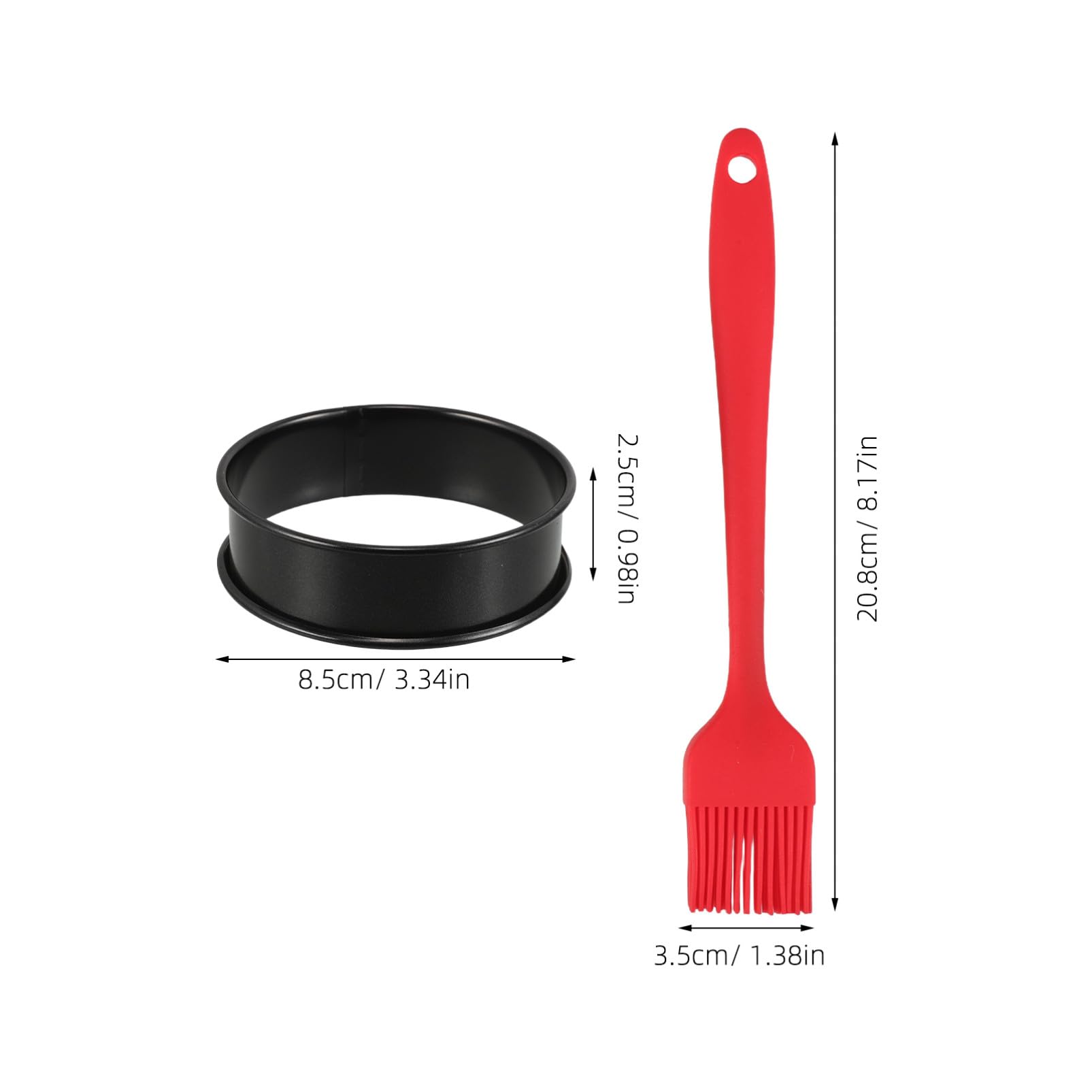 Juego de Moldes Redondos para Muffins de Acero Inoxidable, 12 Piezas