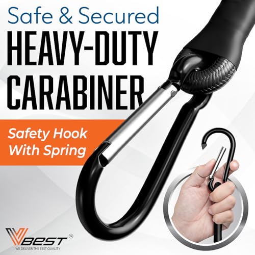 Image of Carabiner Bungee Cords with Hooks 36 Inch - 6Pcs Heavy Duty Outdoor