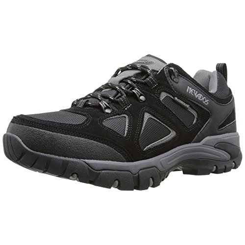 Nevados men's spire low waterproof hiking shoe, black/g…
