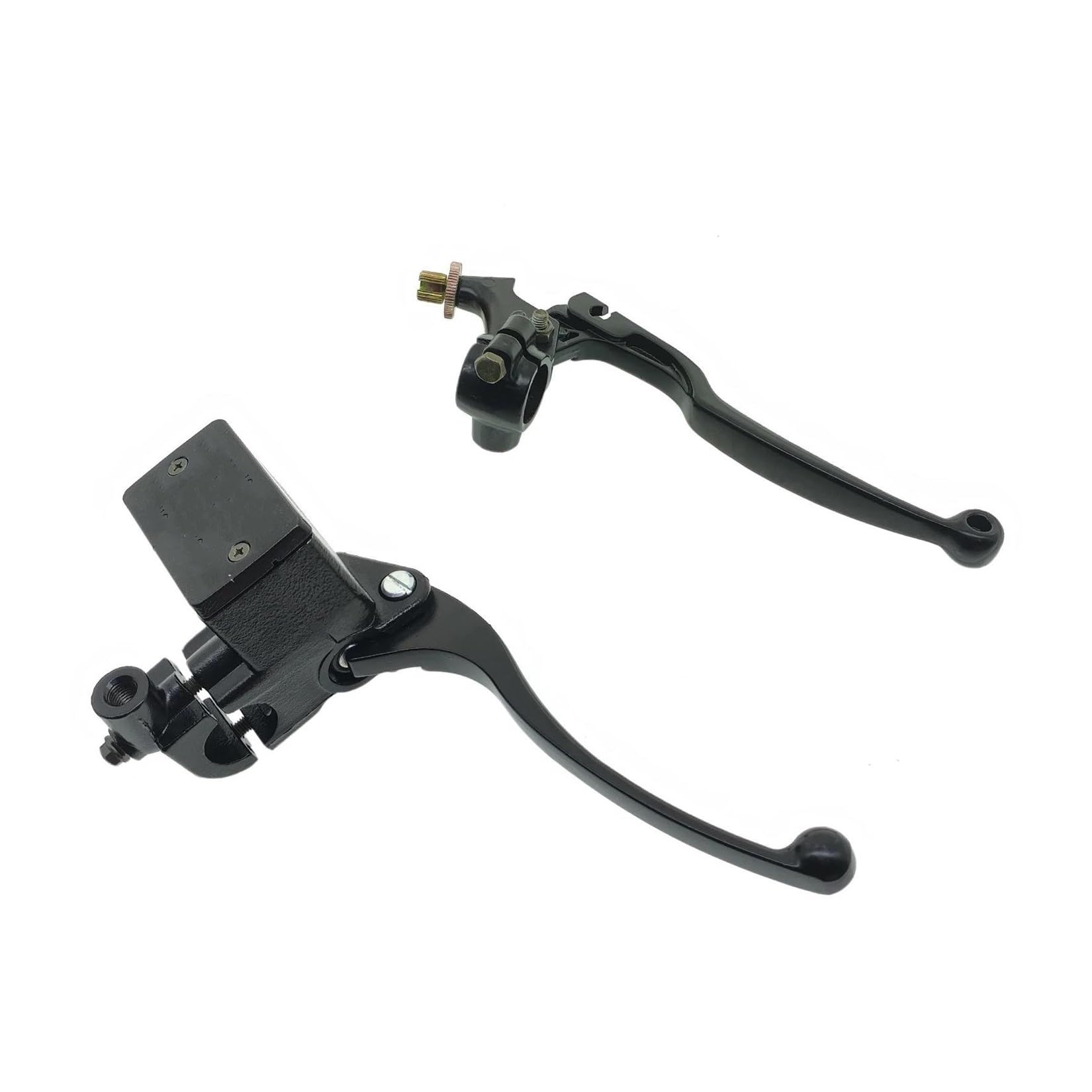 Hongshizi 1 Set Handlebar Brake Clutch Lever For Suzuki For Gn250 For Gs250 For Gn 250 For Gs 250 Clutch Lever Brake Master Cylinder Assembly With Lever Brake Pump Brake Lever(1 Set)