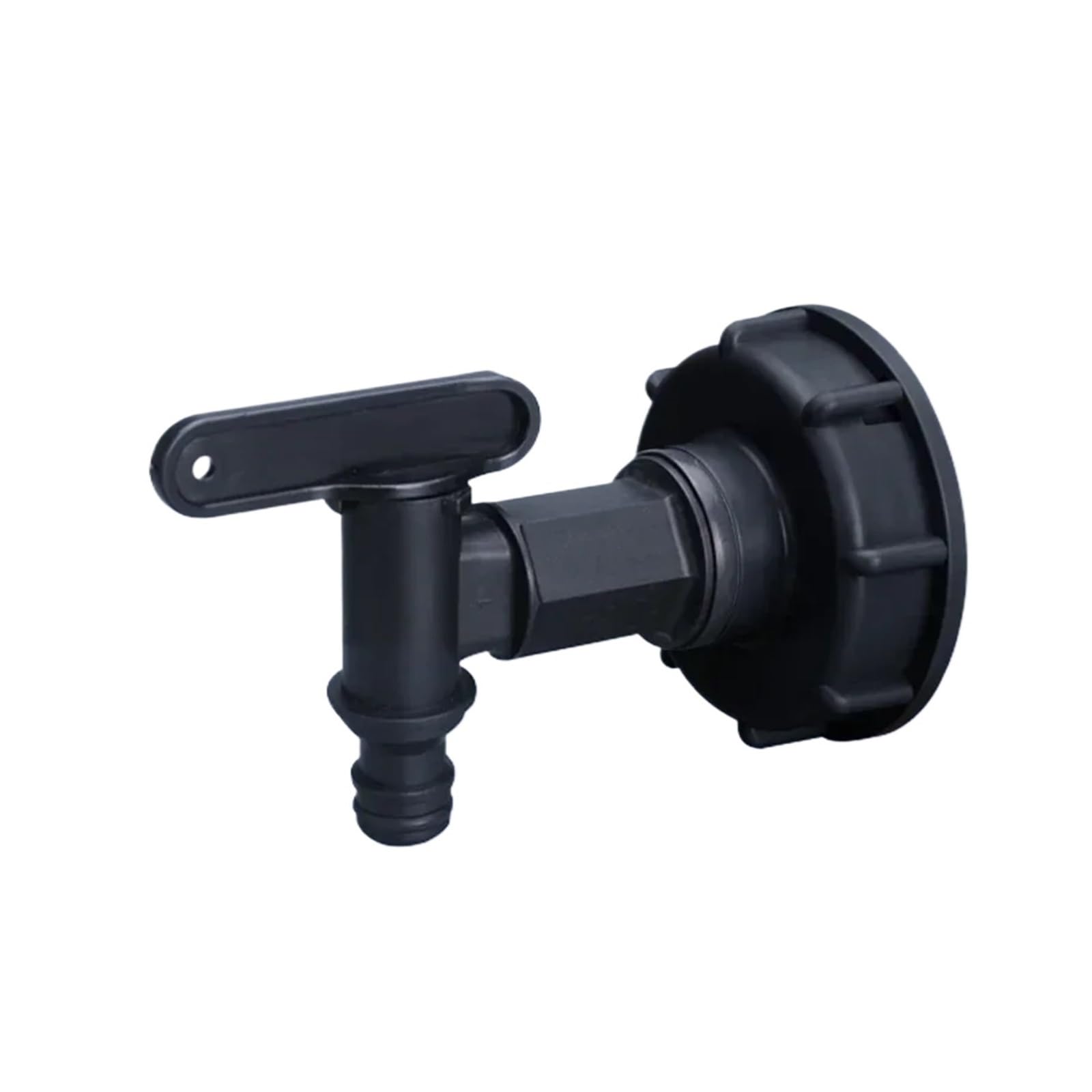 złącze kranu, 1/2 cala S60x6 gwint plastikowy kran zbiornika IBC 15 mm adapter z zaworem przełączającym złączki do zbiornika na wodę 1 szt.(2)