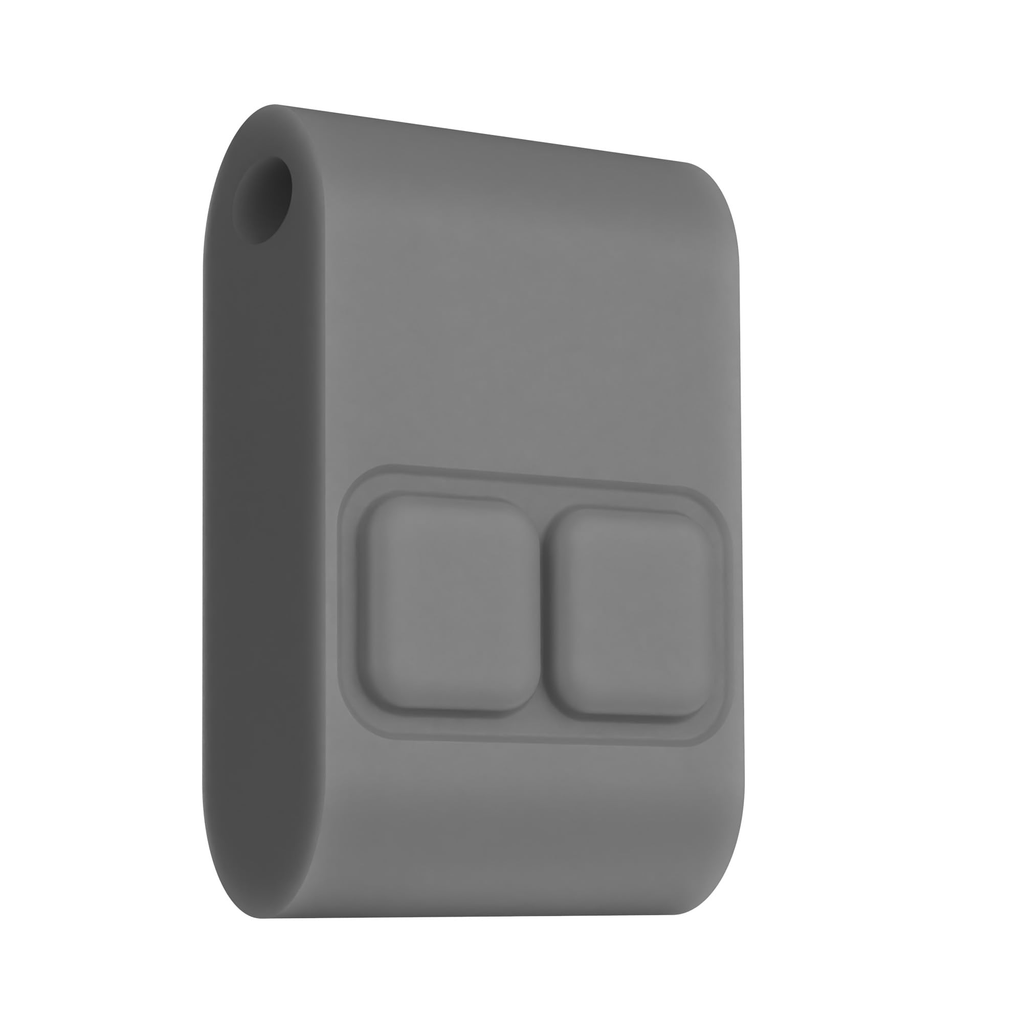 Candeo Kinetic Silicon Fob - 2 Button, Grey | RF Receiver Modules | Eco Friendly | Battery Free | Wireless Control | Versatile 2 Way System | Kinetic Push Button | Portable Home Control
