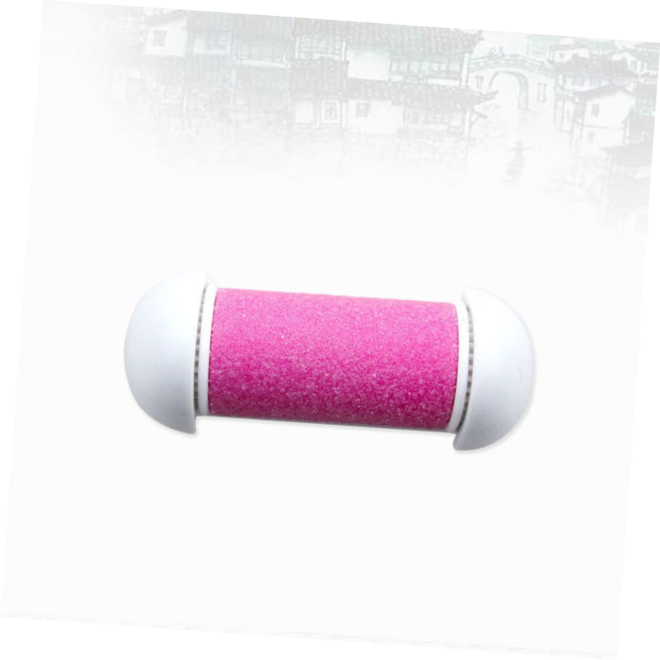 Outanaya 10pcs Replacement Roller Heads for Electric Foot Care Tool Ergonomic Design Water Resistant Safe Material for Dead Skin and Removal Pink