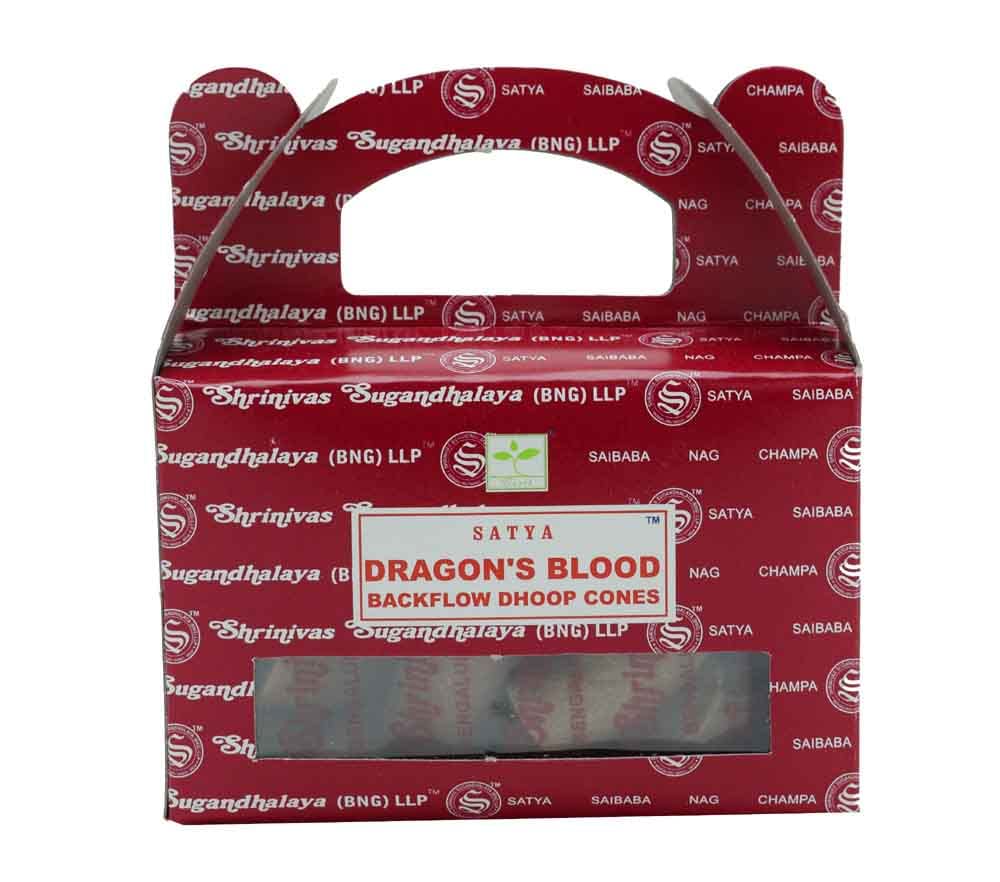 Cleopatra Backflow Cones Satya Dragons Blood 24 Cones
