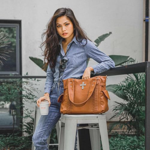 Image of Purses and Handbags for Women Ladies Western Purse Large Hobo Bag Top Handle Handbag with Ajustable Crossbody Strap Vintage