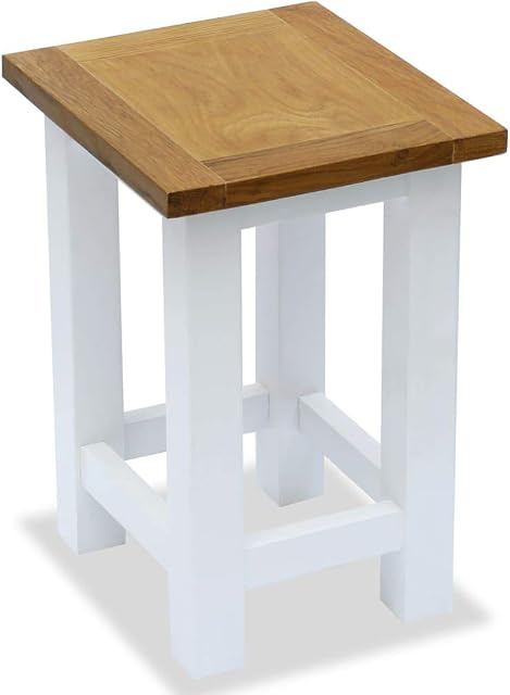 mewmewcat End Table Beside Table Multiple Stand for Small Space Home Furniture 27x24x37 cm Solid Wood