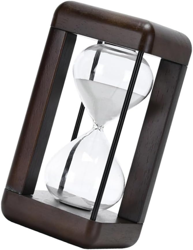 Sophisticated Timer in Unique Black or White Sand Timer for Desk and Home Decoration