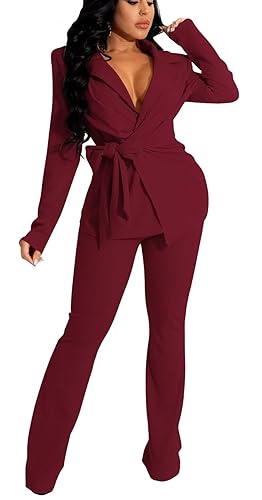 kaimimei Womens Sets 2 Piece Outfits Dressy Pant Suits Elegant