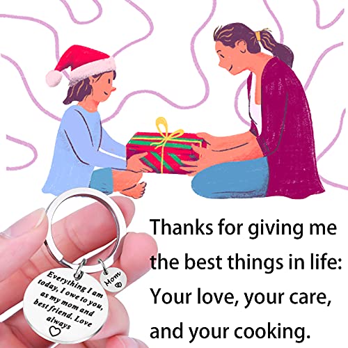 Gaoikerr Mother Day Keychain,Mom Birthday Gifts From Daughter Keychain-As My Mom And Best Friend,Love Always #TOP2