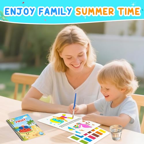 Image of ZMLM 24 Pack Summer Coloring Books - Birthday Party Favors for Kids 4-8