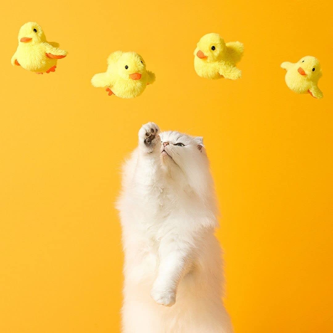 Amazon | [AiO JAPAN] 猫 おもちゃ ひよこ 羽ばたく 電動 鳴く ペット