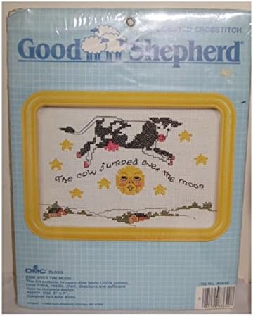 Vintage 1988 Good Shepherd Counted Cross Stitch Kit - Cow Over the Moon
