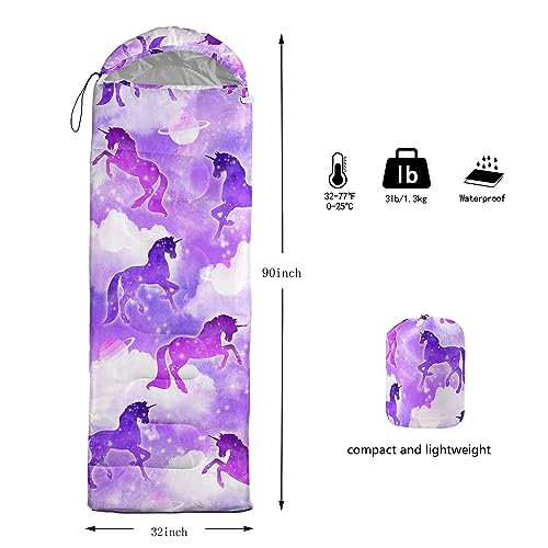 HOSIMA Bolso de Dormir Boho Mariposa para Adultos y Niños para Clima Frío y Cálido, Bolsa de Dormir Momia Compacta y Ultra Ligera para Camping y Senderismo miniatura 6