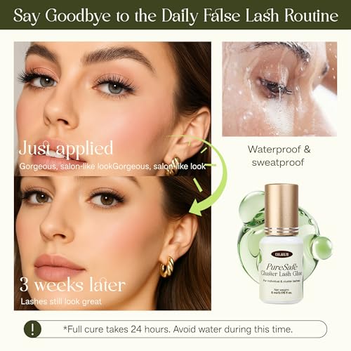 Image of CALAILIS Lash Cluster Glue & Lash Remover Kit, Strong Hold Long Lasting 4+ Weeks Eyelash Cluster Glue and Gentle Remover for Professional Use