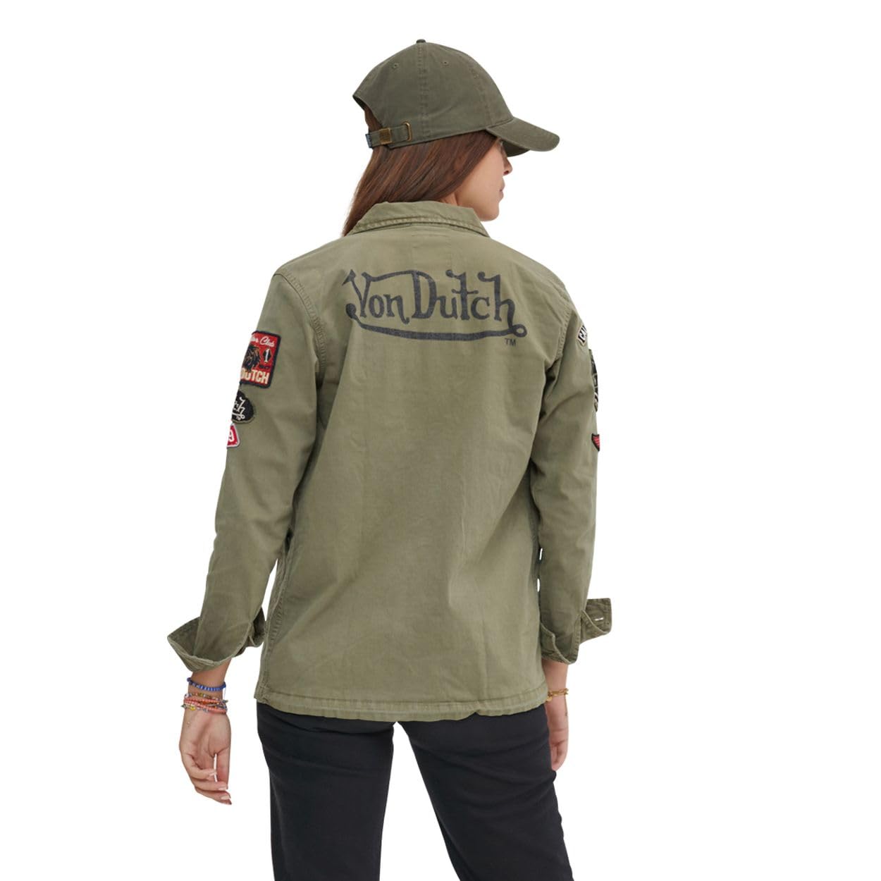 Von Dutch Veste Coton Femme Angel Kaki