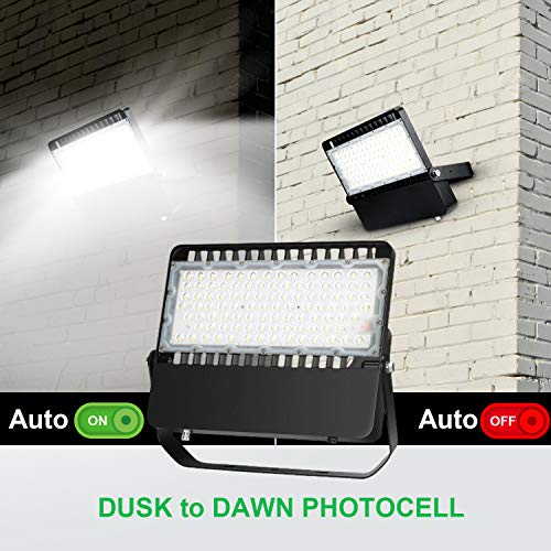 Ledmo Led Flood Lights For Stadiums And Outdoor Sports - High-Intensity Commercial Area Field Lighting With Energy Efficiency And Weather Resistance - 240W 31200Lm Dusk To Dawn Photocell 5000K (3Pack) #TOP3