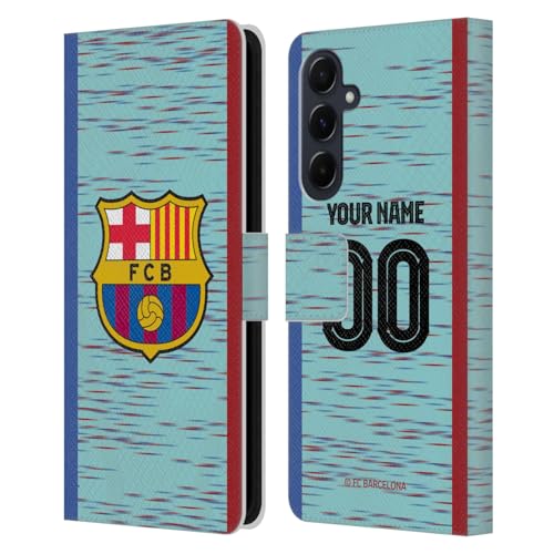Coque Samsung Galaxy A55 5G premium FC Barcelona en cuir portefeuille