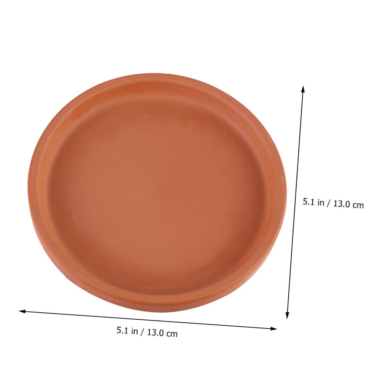 Kisangel 5 Stück-Pack Tonuntersetzer 20cm aus Keramik für Blumentopf Zubehör mit Leichter Schützender Funktion für Indoor und Outdoor Pflanzen