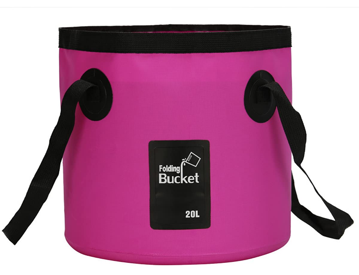BANCHELLE Collapsible Bucket Water Container Portable Folding Camp Wash Basin for Outdoor Traveling Hiking Fishing Car Washing Gardening Camping 20L