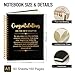 Msticey Congratulations On The New Chapter 160 Blank Pages Gold Foil Hardcover Spiral Notebook, Student's Graduation Gift, Farewell Gift for Colleagues Coworker, New Job Gift, Job Promotion Gift