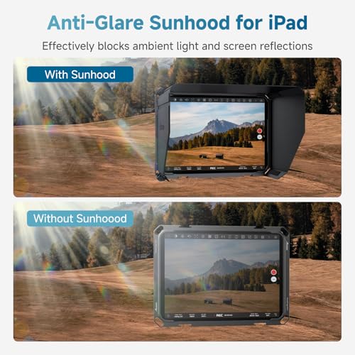 Image of Accsoon PowerCage Mini Cage for iPad mini 6 /7(A17 Pro) with NP-F Battery Plate Adapter Keep iPad Charged, iPad Video Stabilizer with Sunhood, Use SeeMo 4K /CineView for Video Monitoring /Livestreaming
