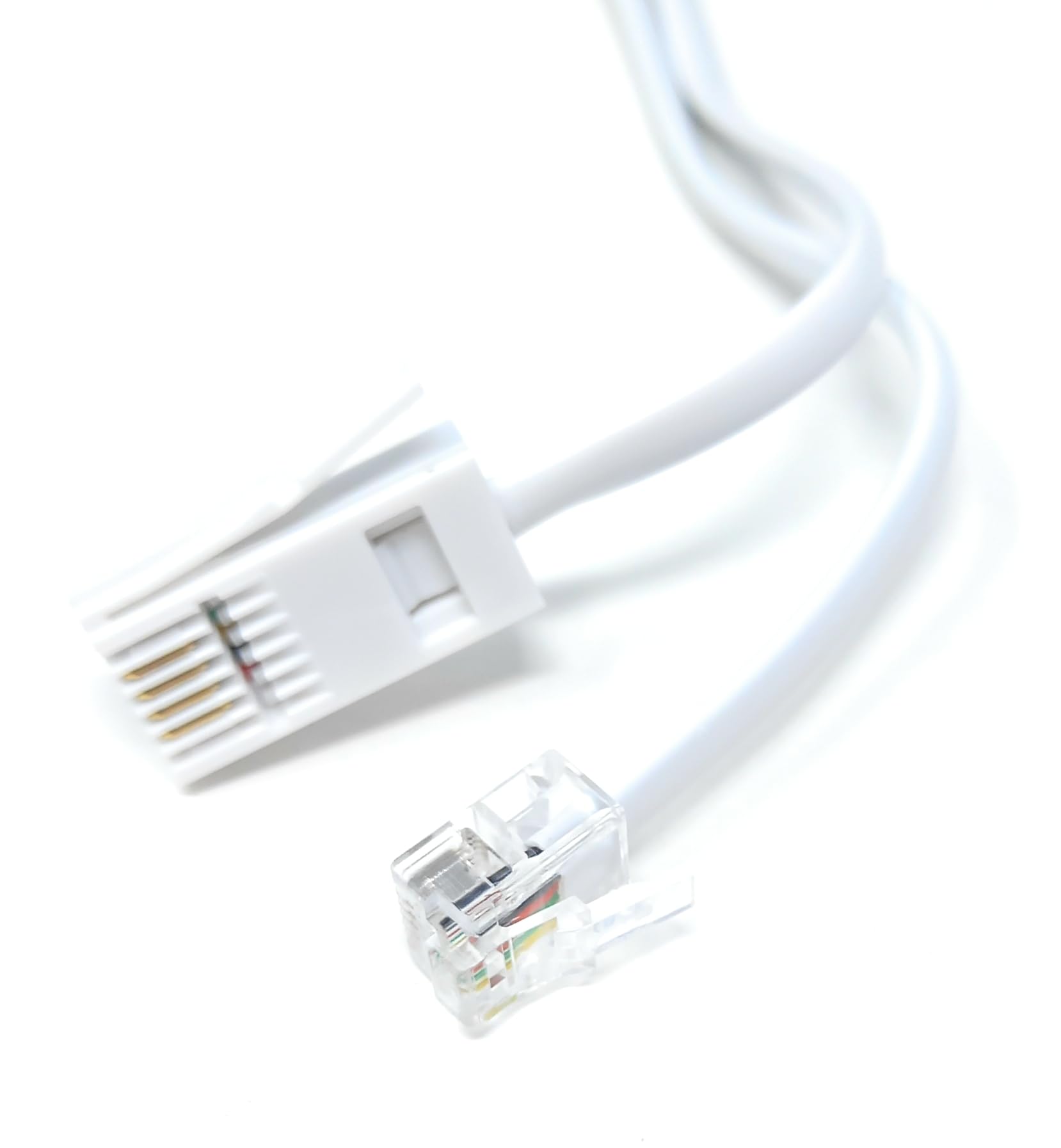 DRUT 5m BT to RJ11 4 Wire (431A) Male to Male UK Telephone Modem Lead Cable (White) 16.5ft - Image 3
