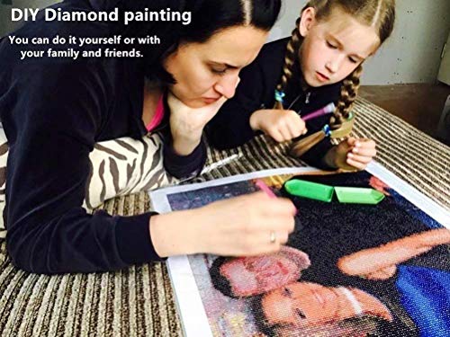 5D DIY Diamond Painting Kit, LPRTALK 5D Diamond Art Kit Full Round Drill for Adults or Kids, Embroidery Dotz Kits Arts Craft Mosaic Making Cross Stitch for Home Wall Decor Unicorn 12x16 inches - Thumbnail 6