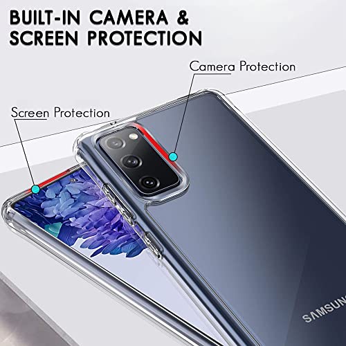 TheGiftKart-Ultra-Hybrid-Back-Case-Cover-for-Samsung-Galaxy-S20-FE-S20-FE-5G-Crystal-Clear-Hard-Back-Shockproof-Design-Camera-Protection-Bumper-Case-Cover-for-Samsung-S20-FE-4G5G-PC-TPU-Transparent